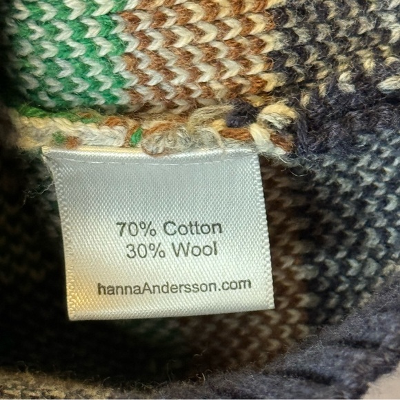 Hanna Andersson Tannenbaum Hoodie Cardigan Cotton & Wool 6-12M - Picture 12 of 13